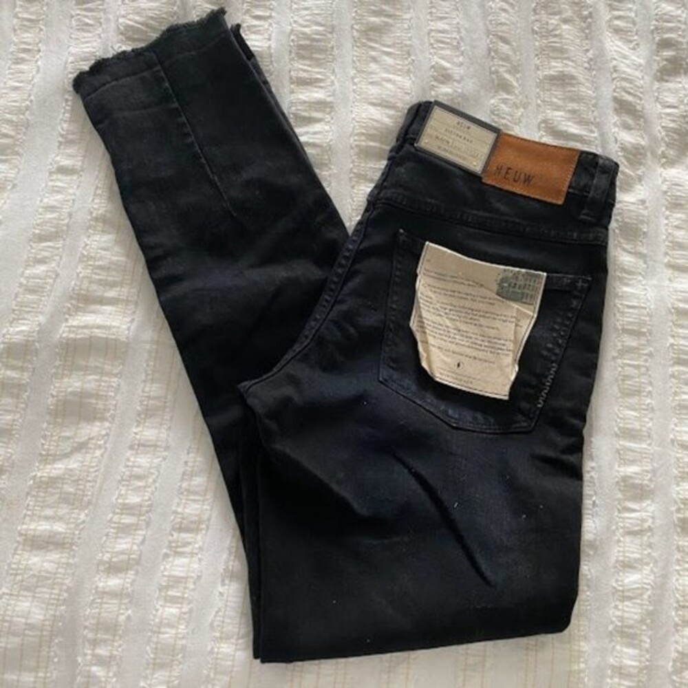 NWT! NEUW Sister Ray Slim Slouch- Domino Black Jeans
